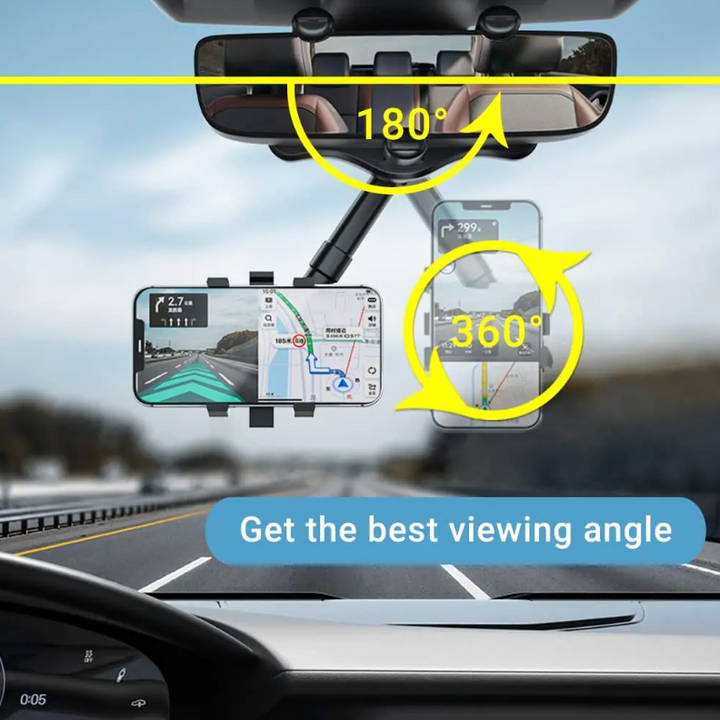 Suporte de carro giratório 360° para smartphone