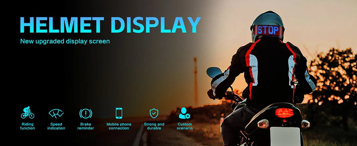 Led Helmet Display Motorcycle Helmet Warning Light Night Riding DIY RGB Bike Helmet Taillight APP Programmable LED Screen
display com tela de led screen. para a noite.