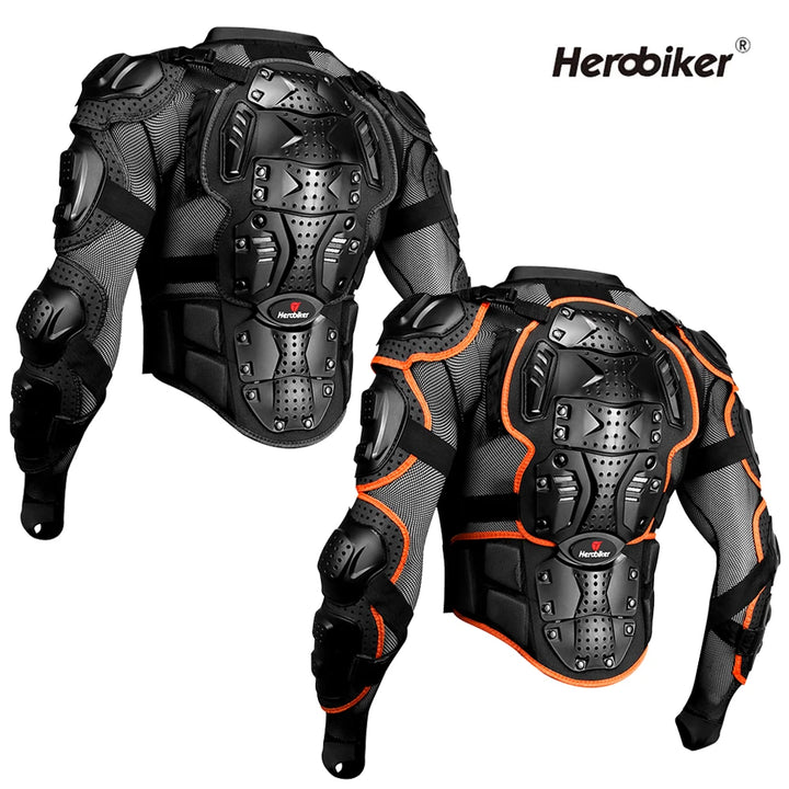 HEROBIKER Motocross Jacket Motorcycle Armor Men Body Armor Motorcycle Riding Protection Bike Riding Jacket Protection S-5XL