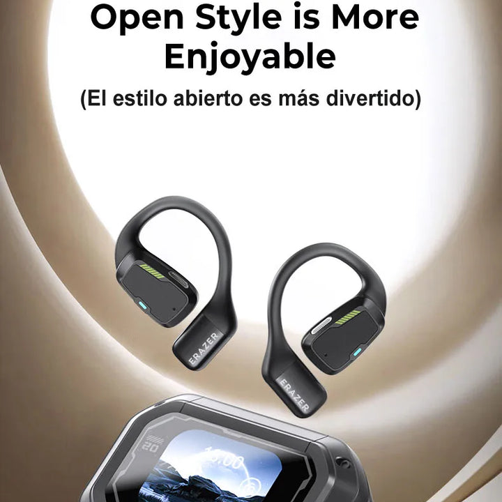 [Fone de ouvido com IA] Tradutor Erazer XP6 Fones de ouvido Bluetooth para dormir ASMR Fone de ouvido DIY Equalizador APP Fones de ouvido sem fio com IA para escritório e viagem