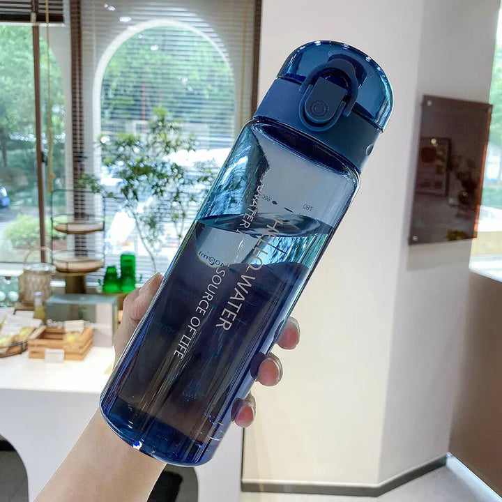 Portable Sports Water Bottle 780ml Leakproof Drinking Bottle Portable Gym Travel Clear Drinking Bottle for Girl Boy Drinking Cup