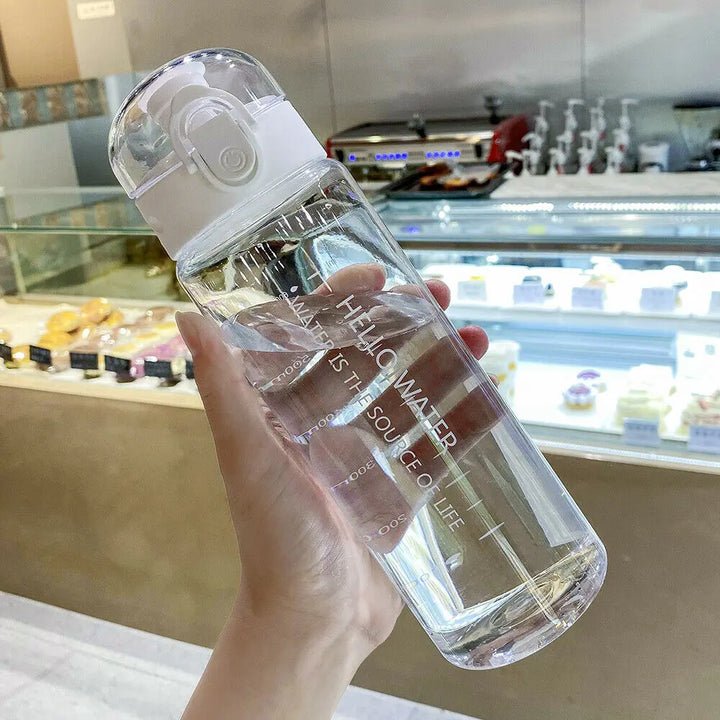 Portable Sports Water Bottle 780ml Leakproof Drinking Bottle Portable Gym Travel Clear Drinking Bottle for Girl Boy Drinking Cup