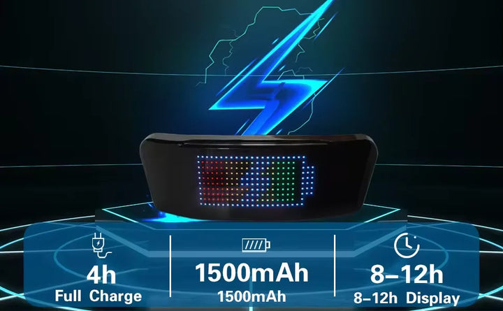 Led Helmet Display Motorcycle Helmet Warning Light Night Riding DIY RGB Bike Helmet Taillight APP Programmable LED Screen
display com tela de led screen. para a noite.